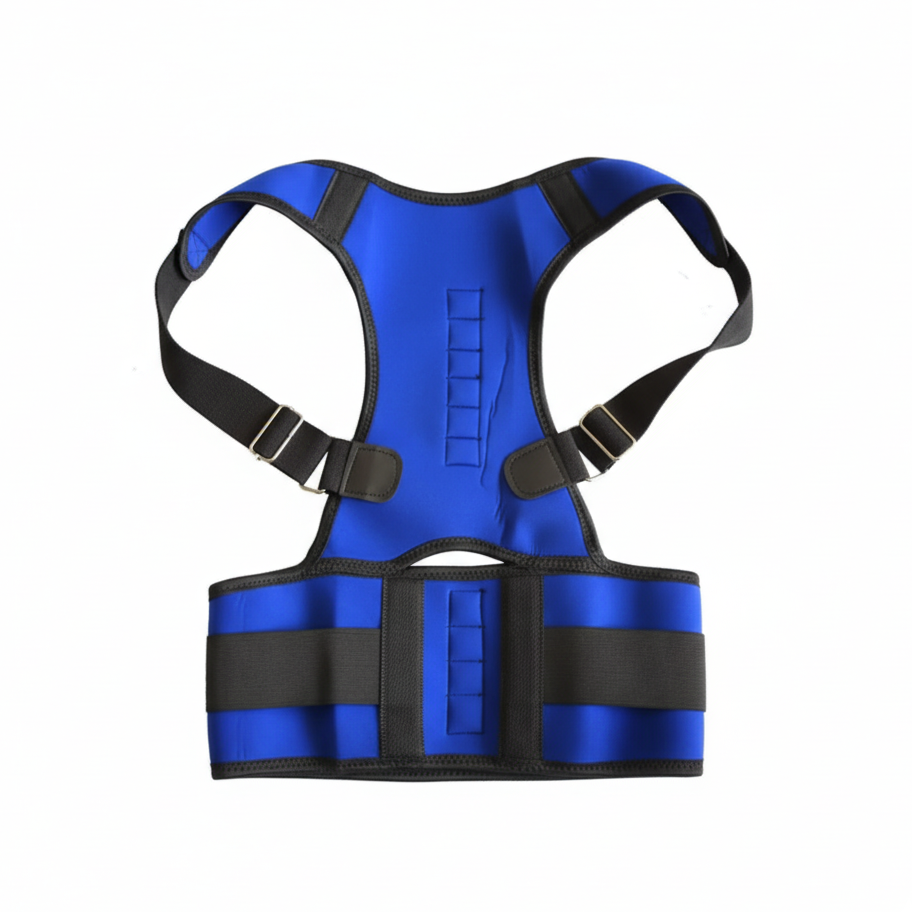 Correcteur De Posture Dorsal Et Lombaire Ajustable - Bleu
