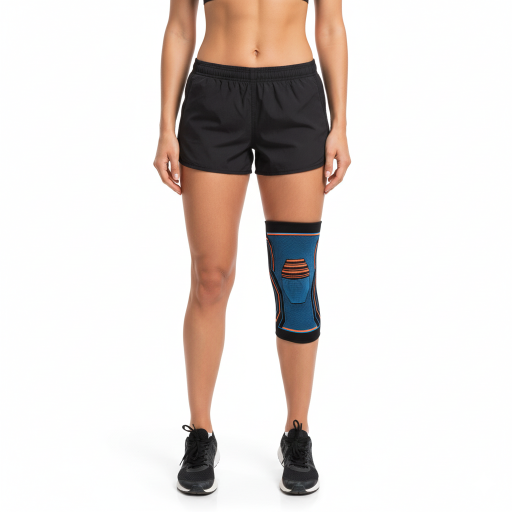 Genouillère Tricotée de Compression - Réduction des Douleurs