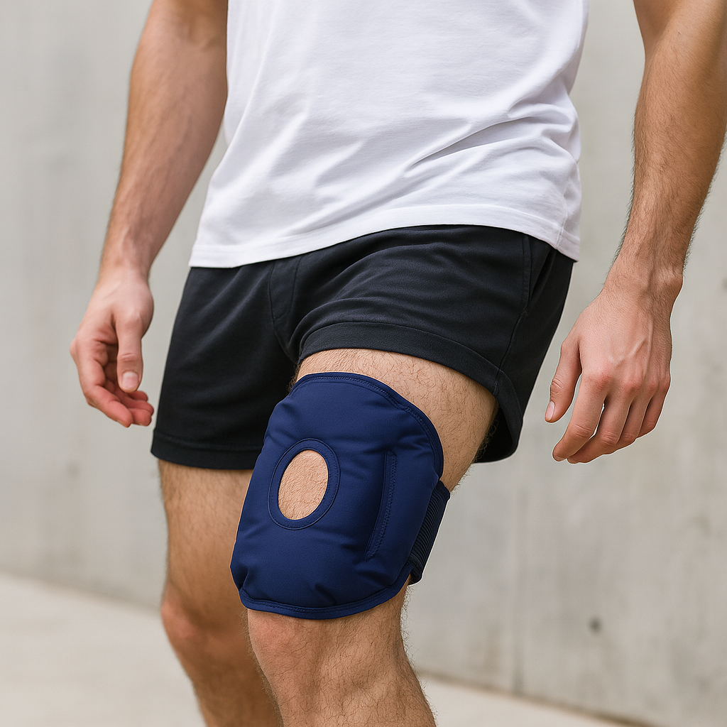 Genouillère Gel Chaud/Froid - Compresse Thérapeutique Réutilisable